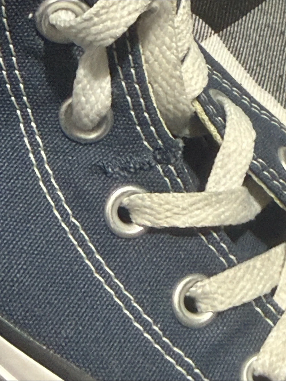 Converse Navy High-Top Canvas Sneakers with White Accents